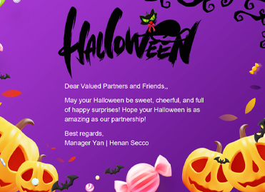 Henan Secco CEO ຂໍ້ຄວາມ Halloween Greeting